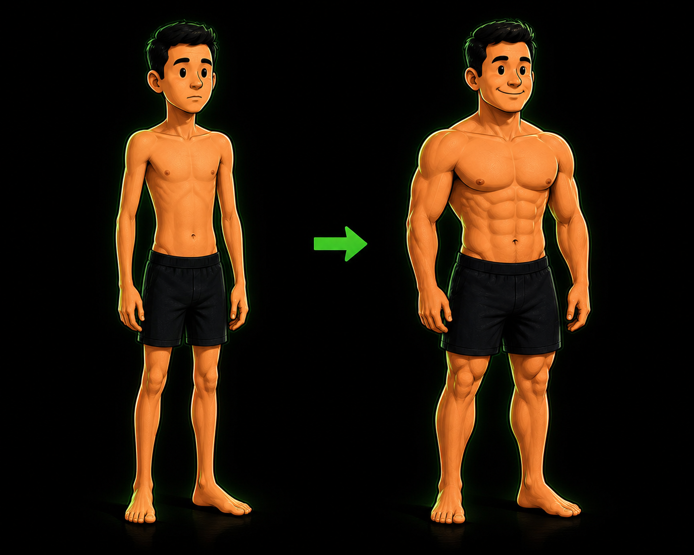 Flaco a en forma